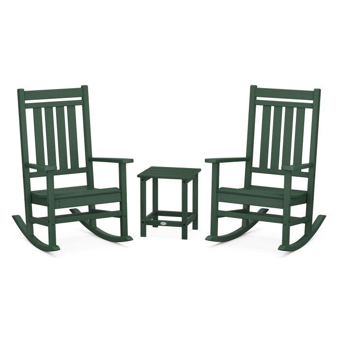 Estate 3-Piece Rocking Chair Set with Long Island 18" Side Table