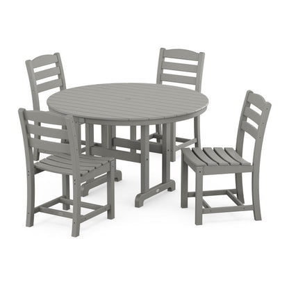 La Casa Café Side Chair 5-Piece Round Farmhouse Dining Set