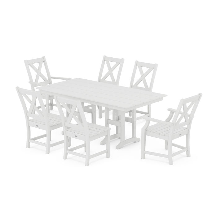 Braxton 7-Piece Farmhouse Dining Set