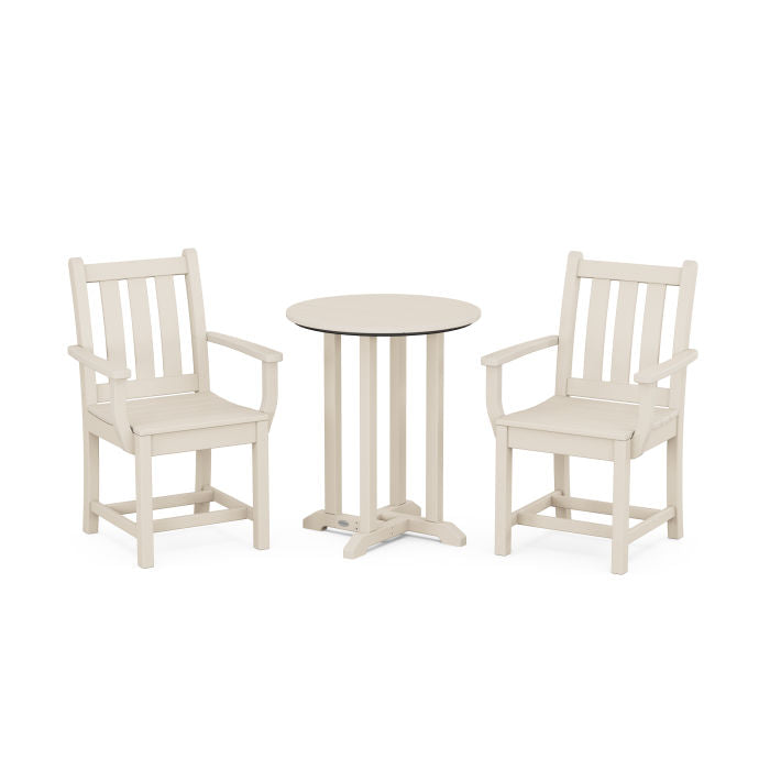 Traditional Garden 3-Piece Round Dining Set