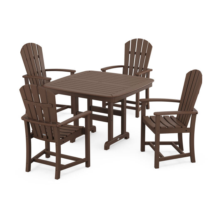 Palm Coast 5-Piece Dining Set with Trestle Legs