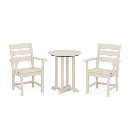 Lakeside 3-Piece Round Dining Set