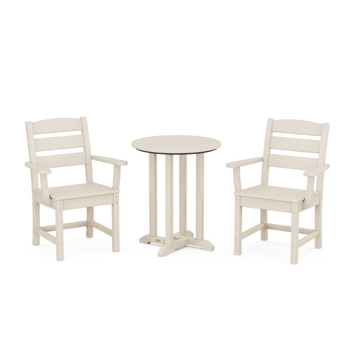 Lakeside 3-Piece Round Dining Set