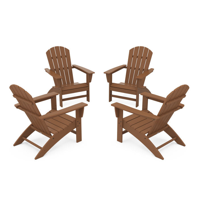 Nautical 4-Piece Adirondack Conversation Set