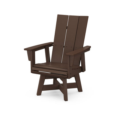 Modern Curveback Upright Adirondack Swivel Chair