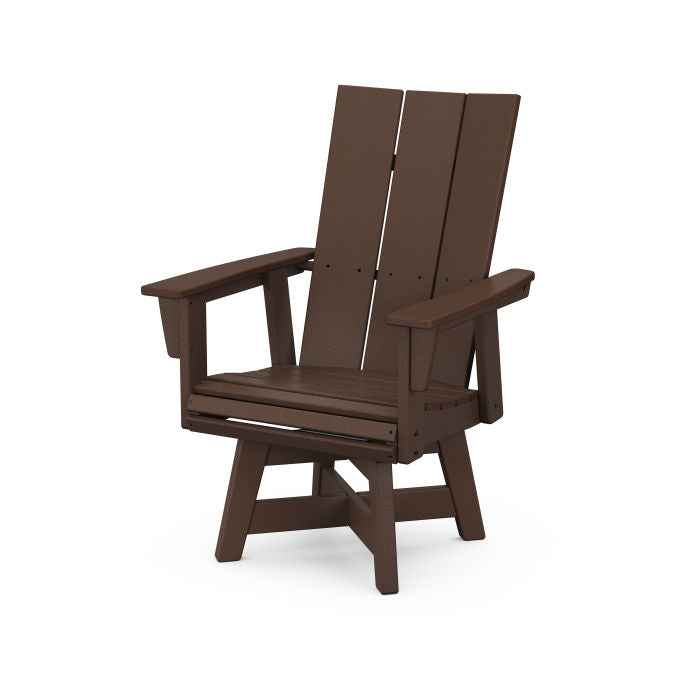 Modern Curveback Upright Adirondack Swivel Chair