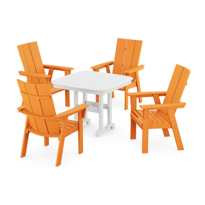 Modern Curveback Adirondack 5-Piece Dining Set