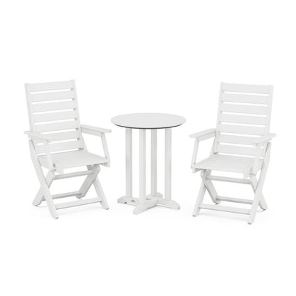 Captain 3-Piece Round Dining Set