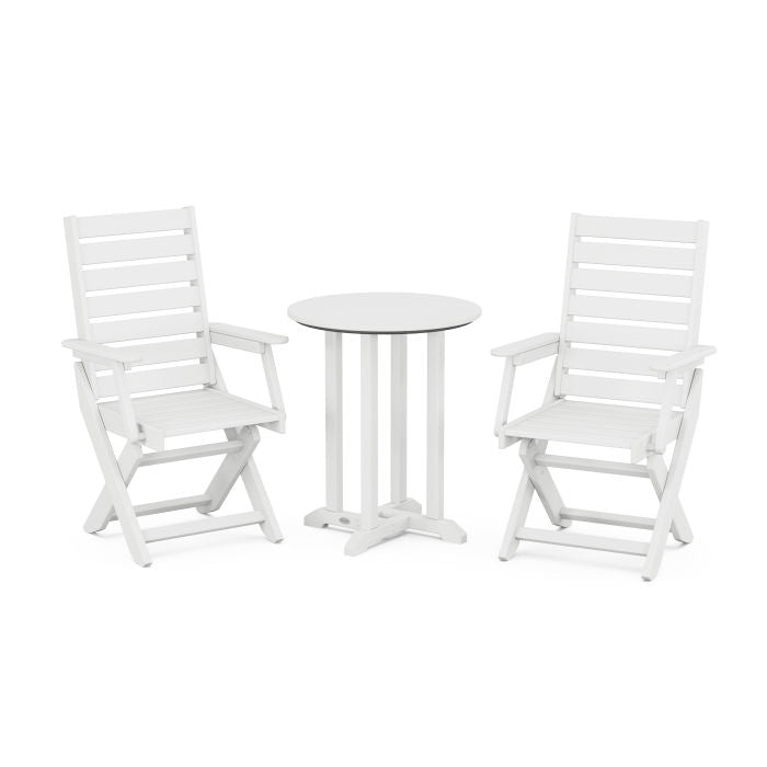 Captain 3-Piece Round Dining Set