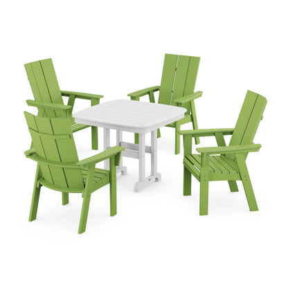 Modern Curveback Adirondack 5-Piece Dining Set