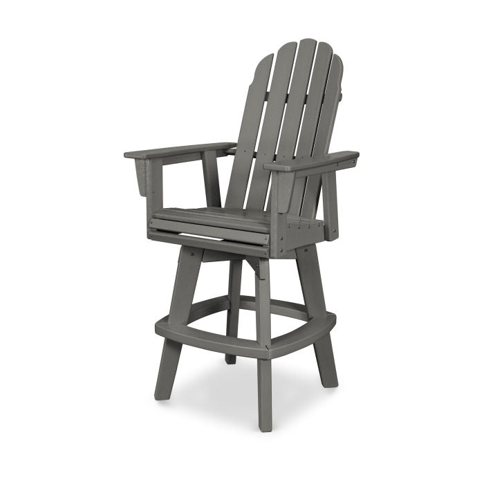 Vineyard Curveback Adirondack Swivel Bar Chair