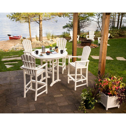 Palm Coast 5-Piece Round Farmhouse Bar Set