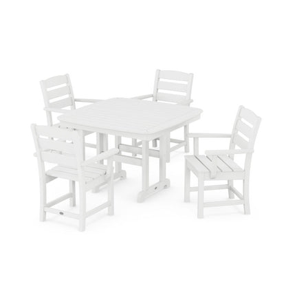 Lakeside 5-Piece Dining Set with Trestle Legs