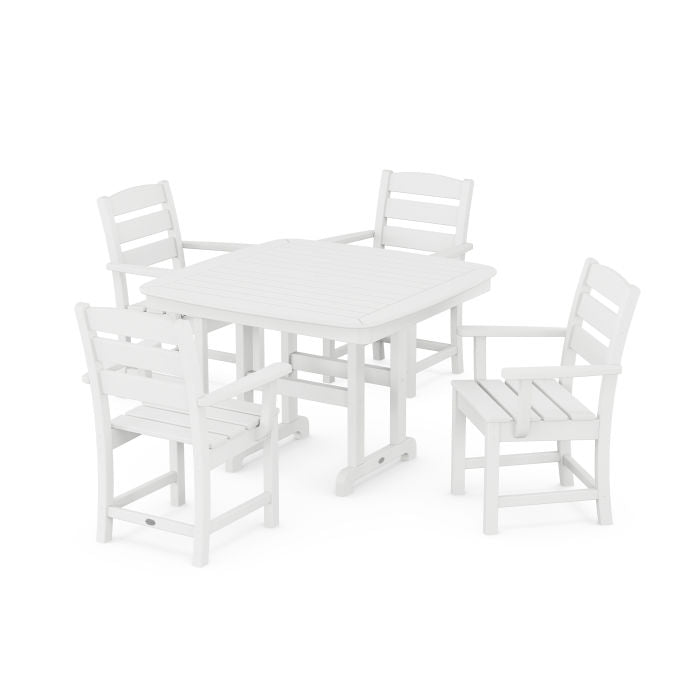 Lakeside 5-Piece Dining Set with Trestle Legs