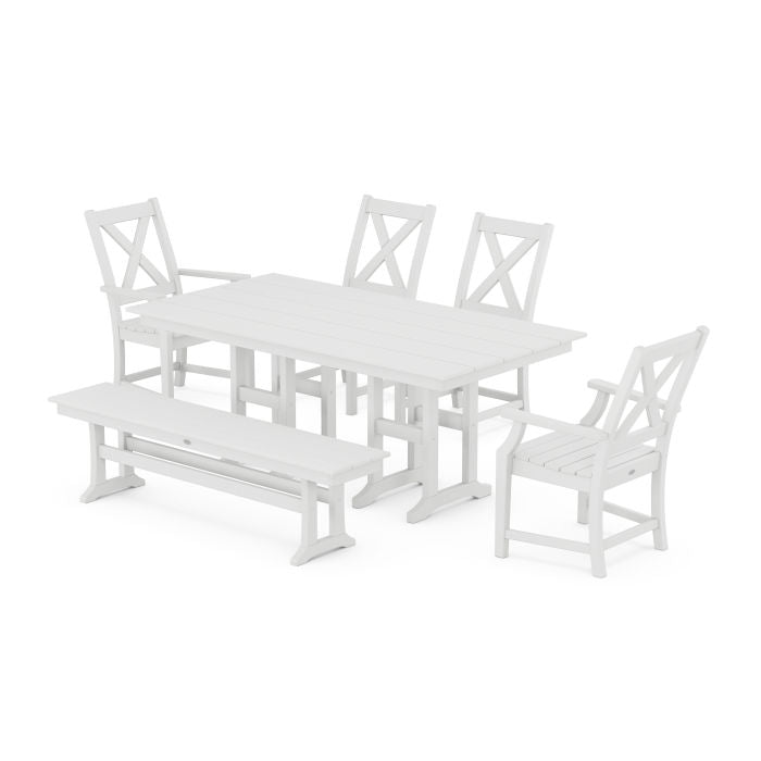 Braxton 6-Piece Farmhouse Dining Set