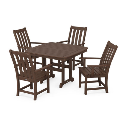 Vineyard 5-Piece Dining Set with Trestle Legs