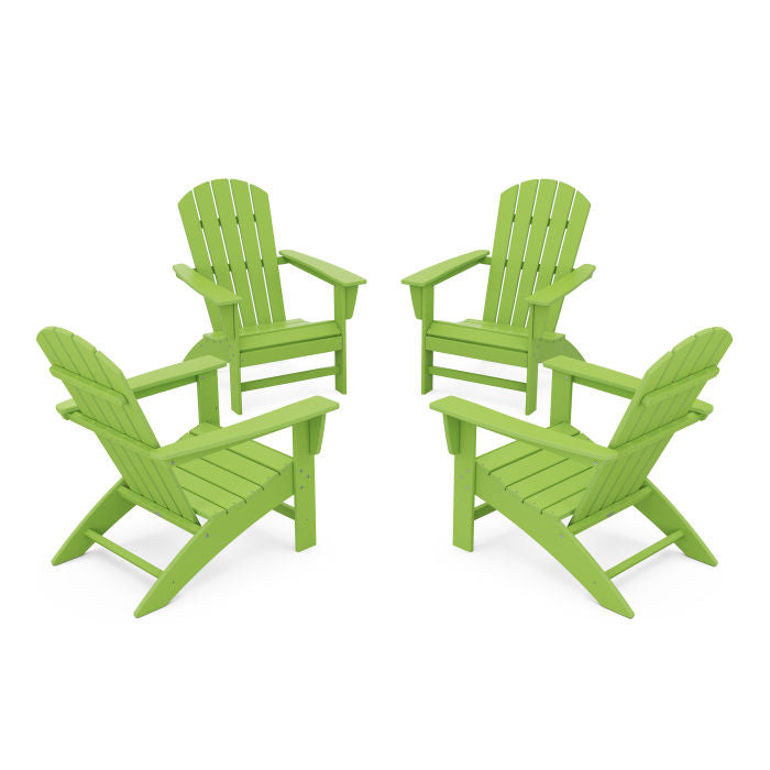 Nautical 4-Piece Adirondack Conversation Set