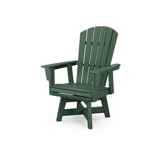 Nautical Curveback Adirondack Swivel Dining Chair