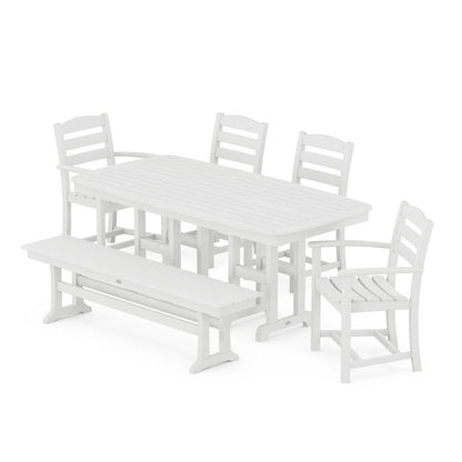 La Casa Café 6-Piece Dining Set with Bench