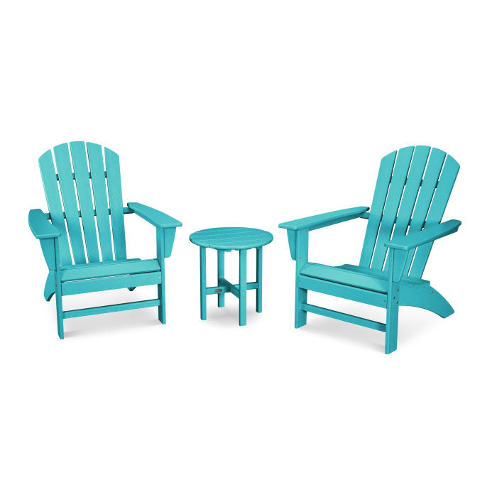 Nautical 3-Piece Adirondack Set